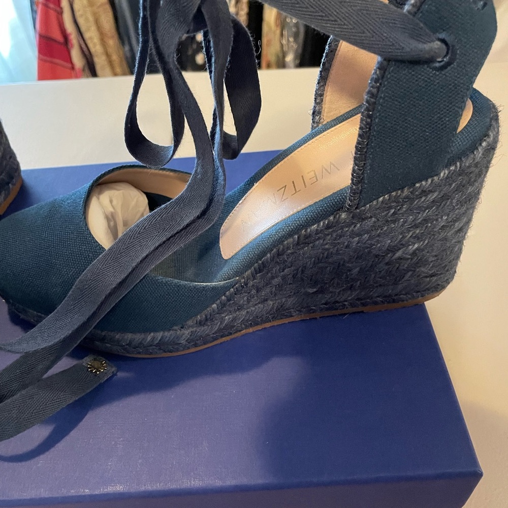 Stuart Weiztman Navy Espadrilles - image 4